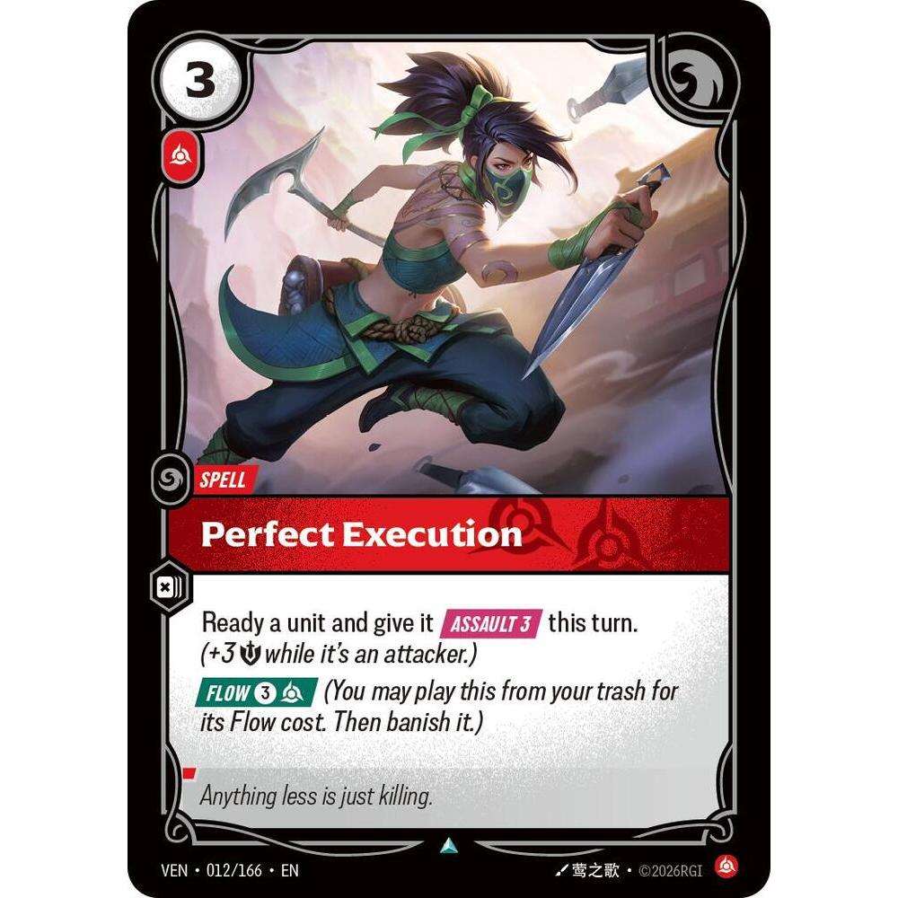Thẻ Bài Riftbound VEN-012/166 - Perfect Execution - Spell - Uncommon