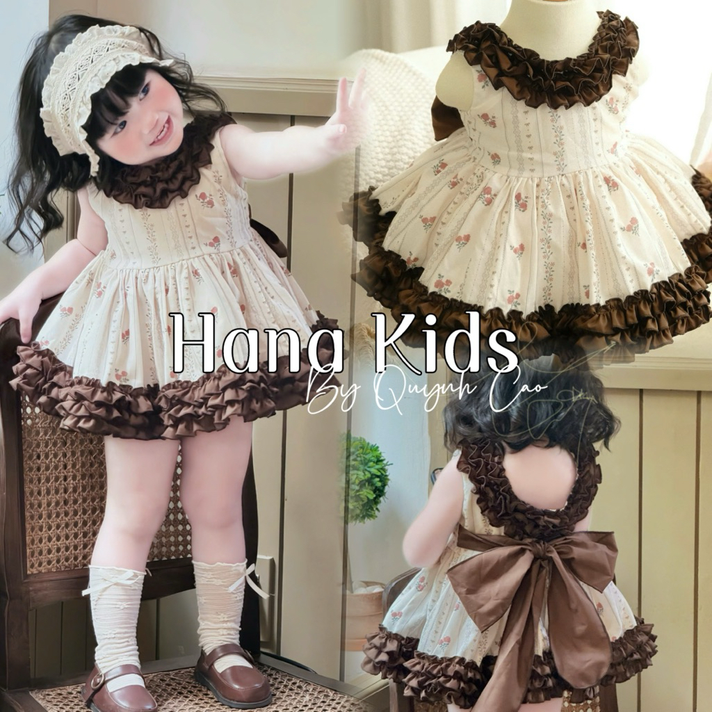 [CHÍNH CHỦ HANA KIDS_KO BÁN SỈ] Đầm Công Chúa Cho Bé Gái-Váy Đầm Đi Tiệc Cho Bé-Váy Đầm Lolita Xoè B