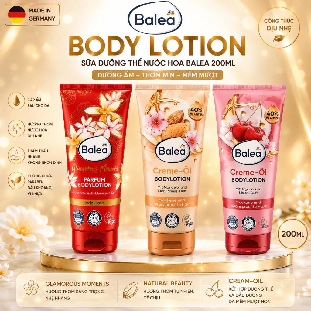 Sữa Dưỡng Thể Balea 200ml Body Lotion