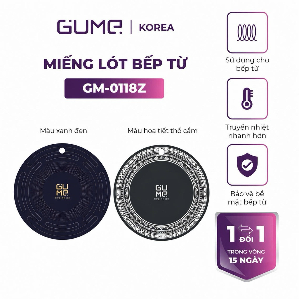 Miếng Lót Mặt Bếp Từ Cao Cấp Gume Korea Mã GM- 0118Z