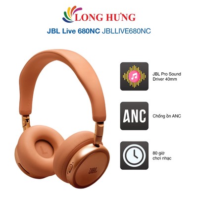 Tai nghe chụp tai Bluetooth JBL Live 680NC JBLLIVE680NC - Hàng chính hãng