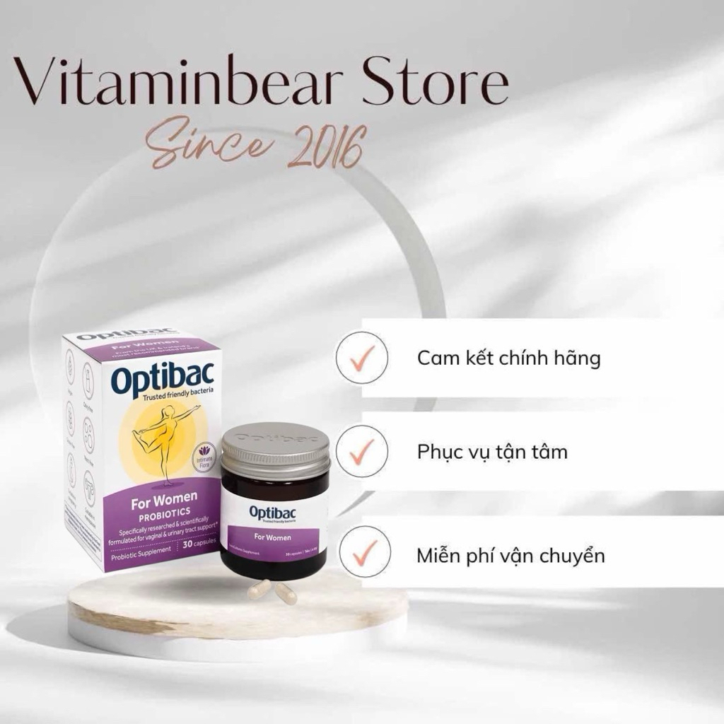 Men vi sinh Optibac tím 30v/90v