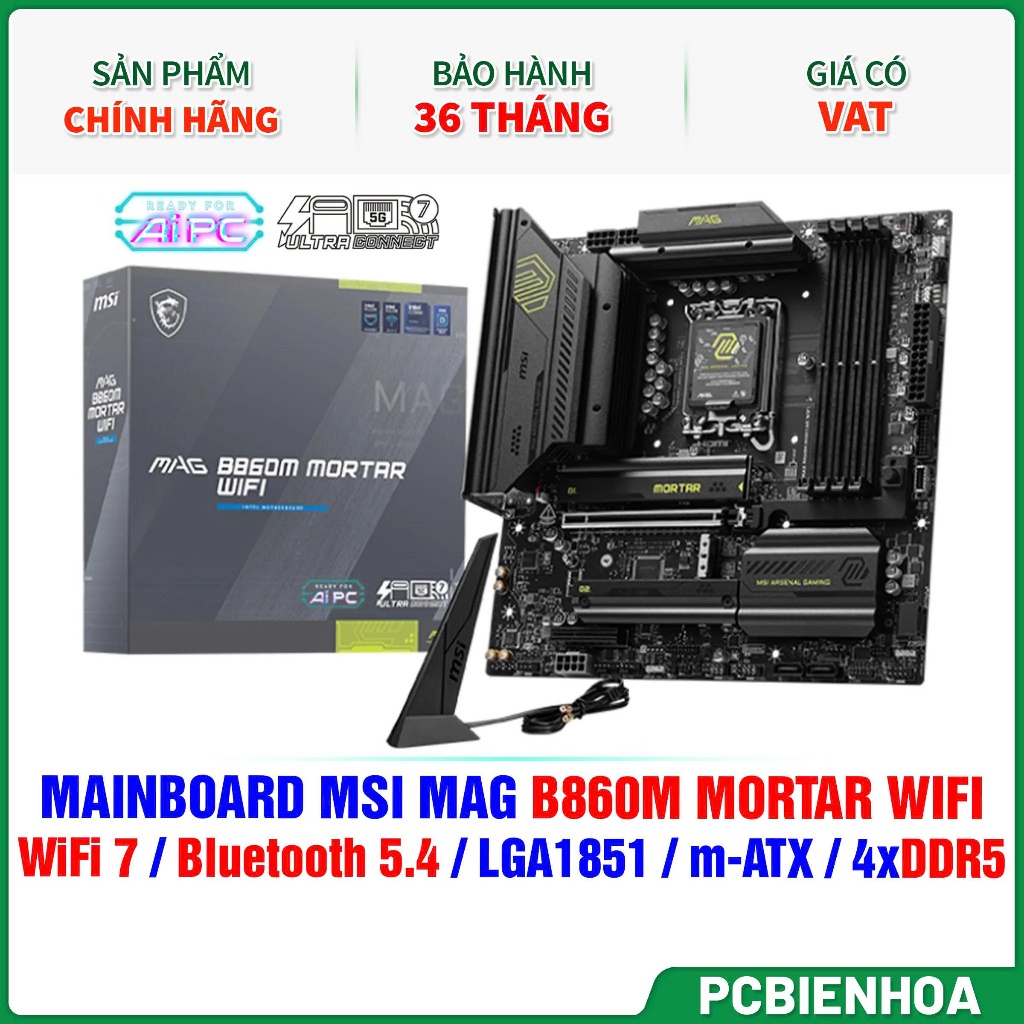 Mainboard MSI MAG B860M MORTAR WIFI DDR5-36T