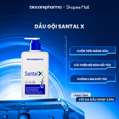 Dầu gội sạch gàu cho da đầu gàu ngứa SANTAL X Biocarepharma 250ml.