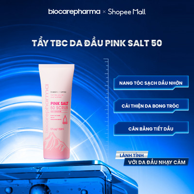 Muối tẩy tế bào chết da đầu  - Biocarepharma - Giảm gàu - giảm bết tóc - giúp phồng tóc - 50gr và 150gr.