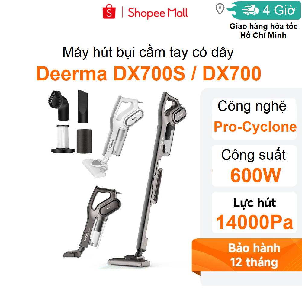 Máy hút bụi Deerma DX700 / DX700S - Hàng chính hãng