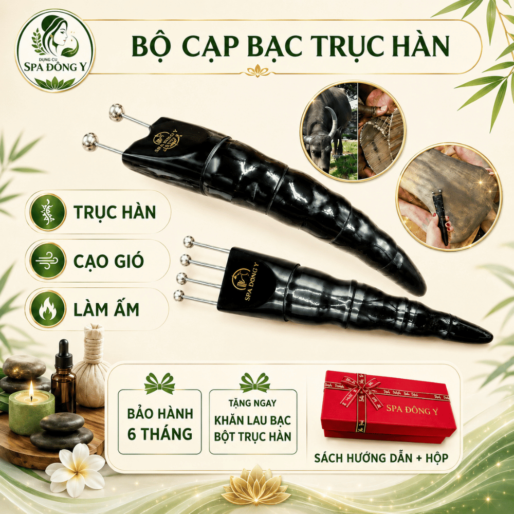 Bọ Cạp Bạc Diện Chẩn Cao Cấp Bằng Bạc – Dụng Cụ Cạo Gió Massage, Đánh Gió, Day Ấn Huyệt Spa Dưỡng Si