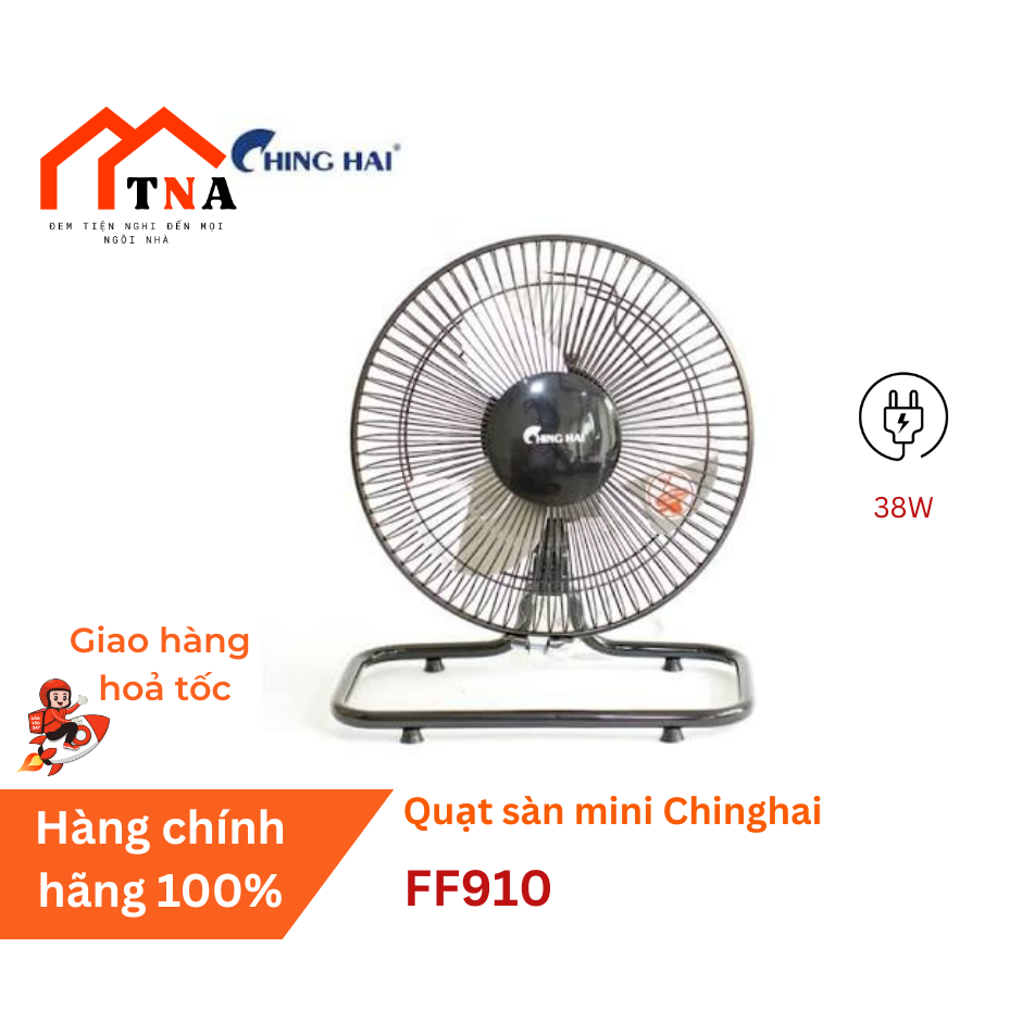(HÀNG CHÍNH HÃNG) Quạt sàn Mini chân quỳ Ching Hai FF910