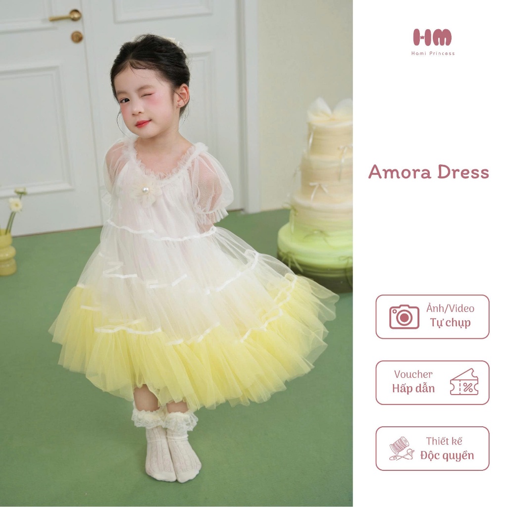 Váy công chúa bé gái Hami - HM81 - Amora Dress