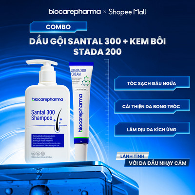 Combo kem và dầu gội hỗ trợ sạch gàu và bong tróc | Biocarepharma.