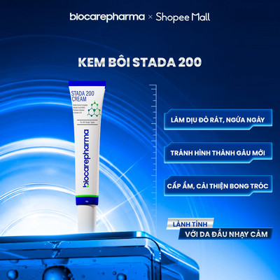 Kem hỗ trợ sạch gàu da đầu - bong tróc vảy trắng | Stada 200 cream | 30gr | Biocarepharma.