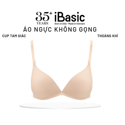 Áo ngực không gọng mút mỏng vải thoáng khí Tshirt iBasic BRAW086