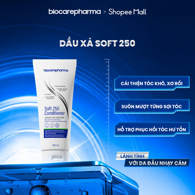 Dầu xả dưỡng tóc dành cho tóc gàu - ngăn gàu - phục hồi tóc hư tổn Soft 250 Conditioner 200ml