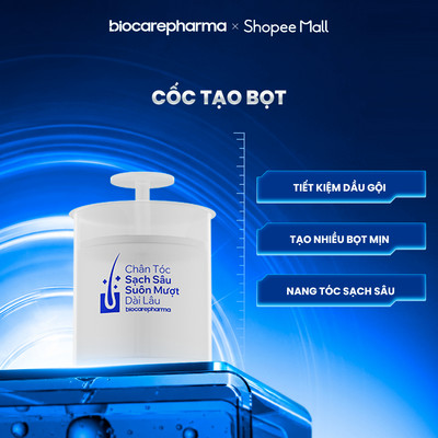 Cốc tạo bọt siêu mịn cho dầu gội và sữa rửa mặt Biocarepharma