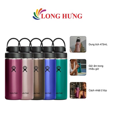 Bình giữ nhiệt Hydro Flask Wide Flex Chug Cap 16 OZ/473ml - Hàng chính hãng