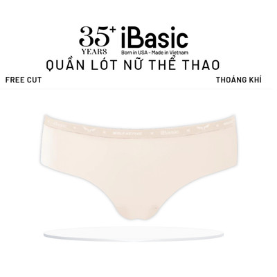Quần lót nữ Hipster Wolf Active x iBasic su không đường viền free cut kháng khuẩn thể thao thấm hút mồ hôi PANW194