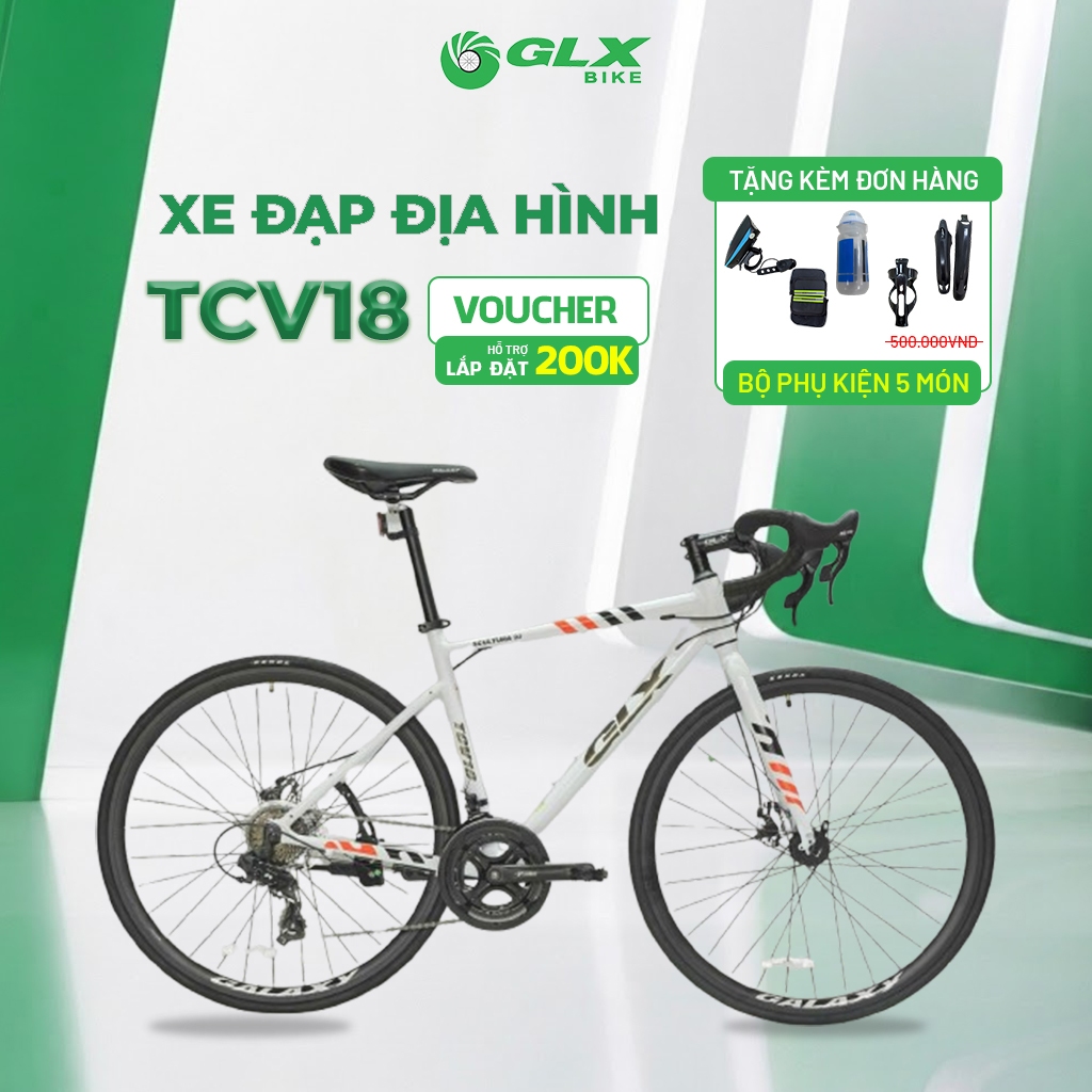 Xe Đạp Đua GLX Galaxy  TCV18 – Bánh 700C, Khung Hợp Kim Nhôm, 14 Tốc Độ, Phanh Đĩa Cơ