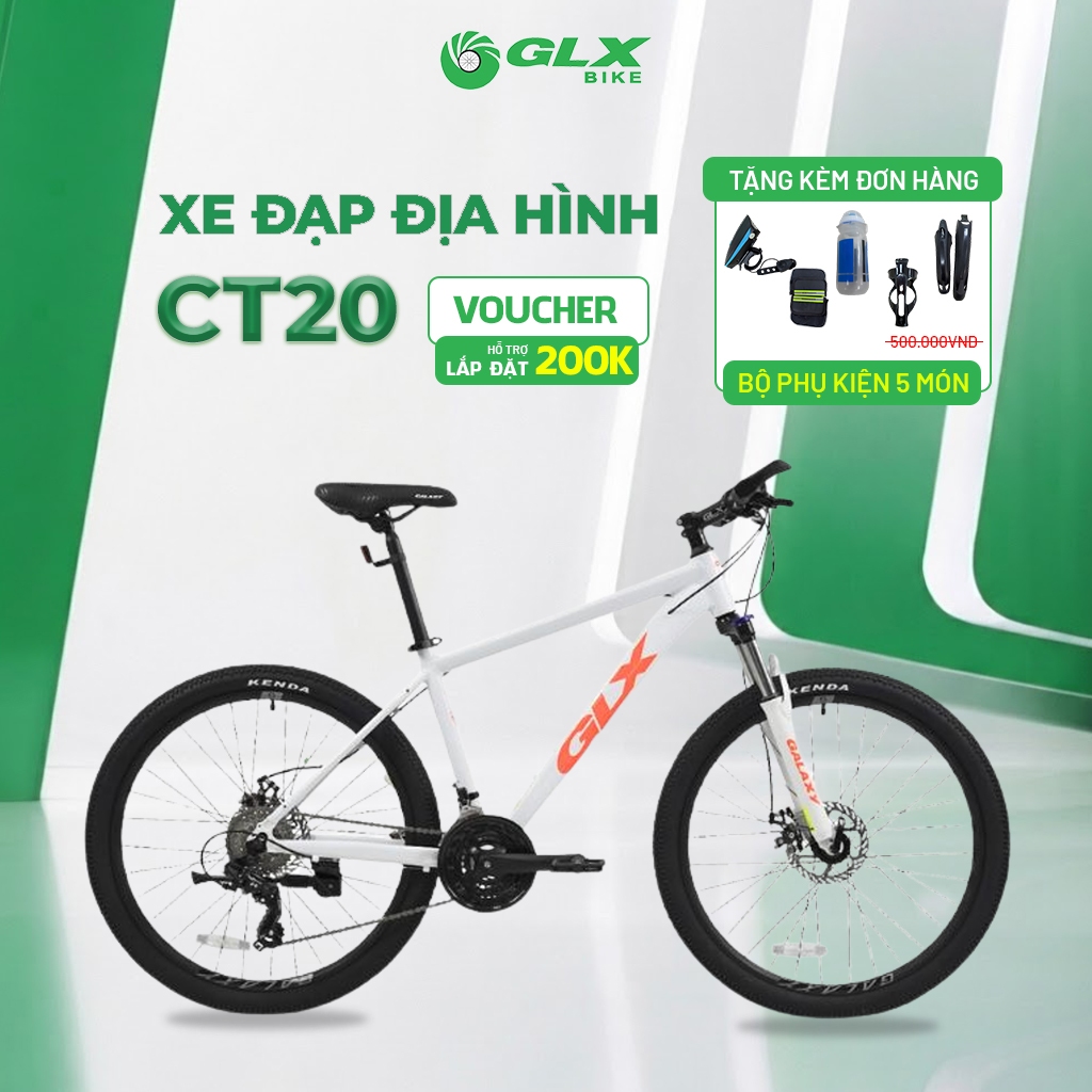 Xe Đạp Địa Hình GLX Galaxy CT20 –  Bánh 26 Inch, 24 Tốc Độ, Phanh Đĩa Cơ, Khung Hợp Kim Nhôm