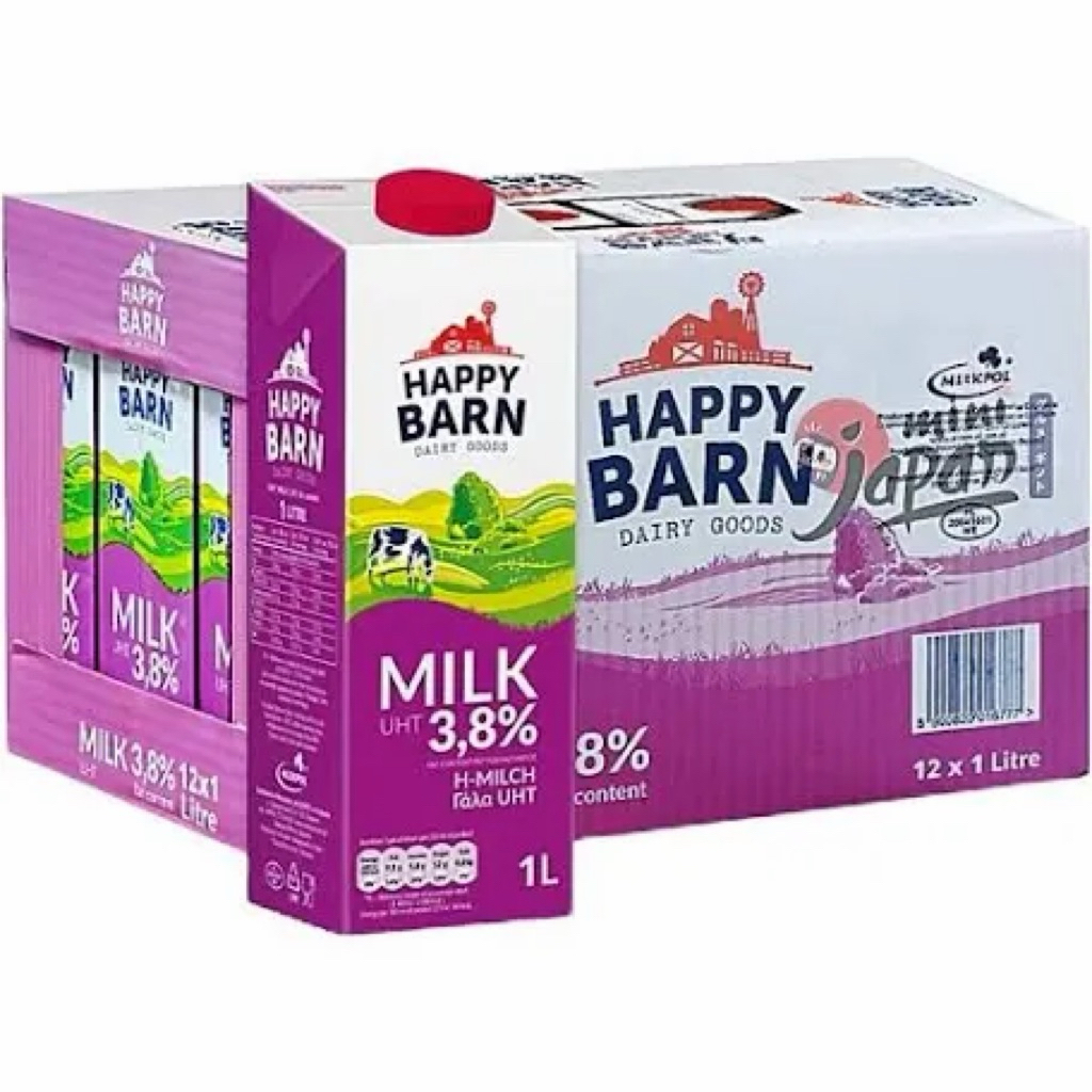 Thùng 12 Hộp Sữa Tươi Happy Barn Chính Hãng Lon Sữa Gấu Chính Hãng Nestle Thái Lan