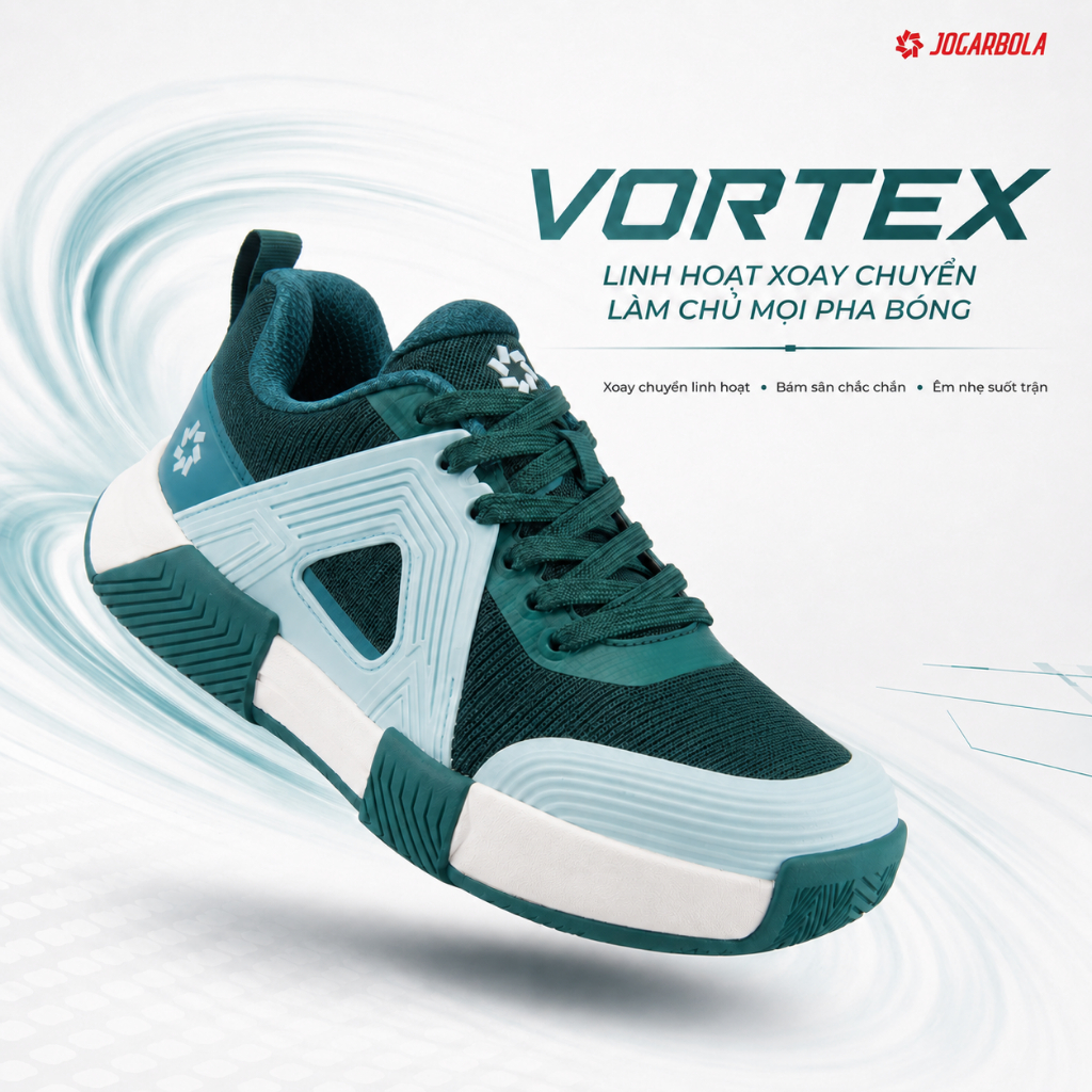 Giày pickleball nam Jogarbola Vortex - Giày thể thao nam pickleball, tennis Động Lực Sport