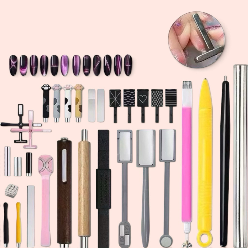 [Link TỔNG HỢP] Nam Châm Hít Mắt Mèo 3in1,5in1,phen,kéo,trái tim,tai thỏ,tên lửa,rubi,tròn,vuông. ph