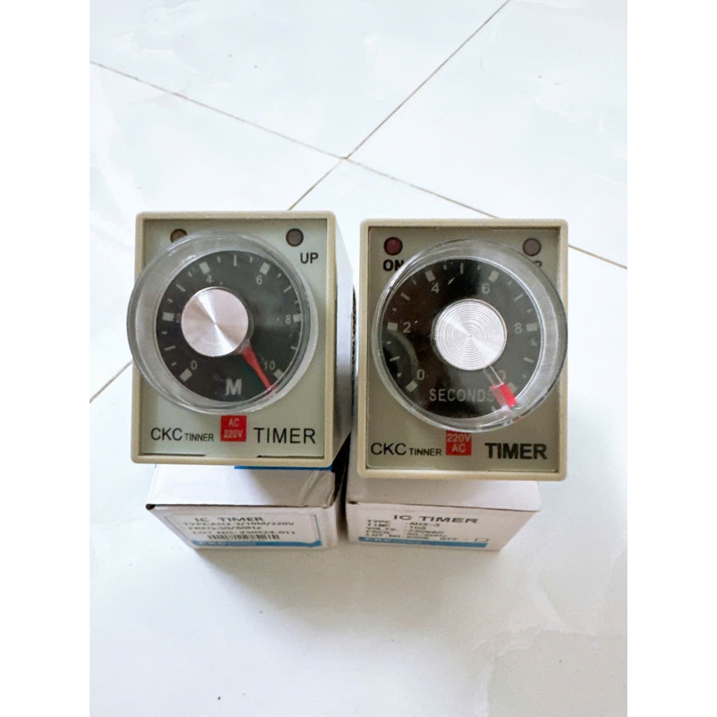 Rơ le thời gian, Timer, Đồng hồ hẹn giờ CKC AH3-3 220V