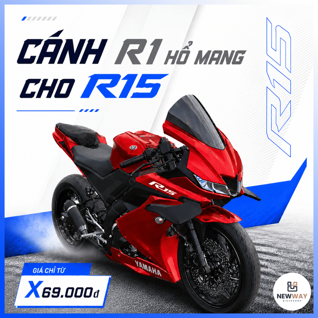 Cánh gió R1 hổ mang cho R15V3 | New Way Biker Shop