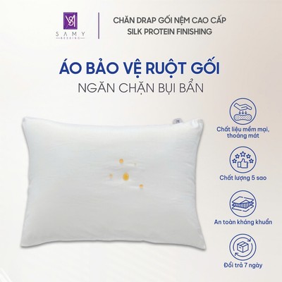 Áo Bảo Vệ Ruột Gối SAMY BEDDING Sạch Sẽ Kháng Khuẩn