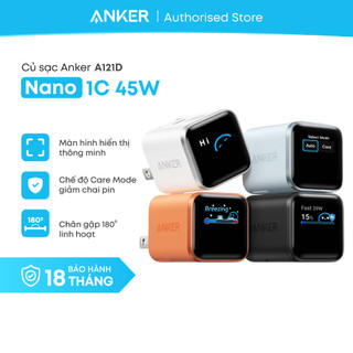 Củ sạc Anker Nano 45W - A121D - Hàng chính hãng - Bảo hành 18 tháng