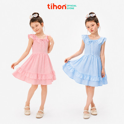 Váy bé gái TIHON cao cấp chất liệu tơ mềm mại hàng 2 lớp siêu thoáng mát cho bé	V0744317