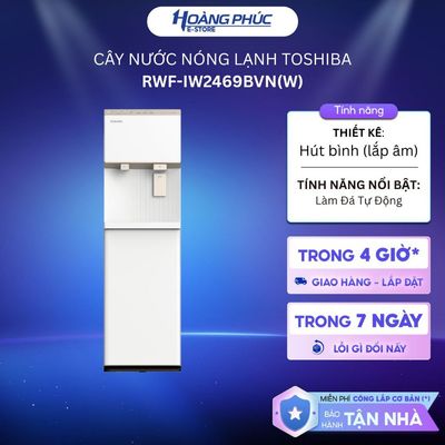 RWF-IW2469BVN(K) Đen / RWF-IW2469BVN(W) Trắng - Cây Nước Nóng Lạnh Làm Đá Toshiba {Toàn Quốc}