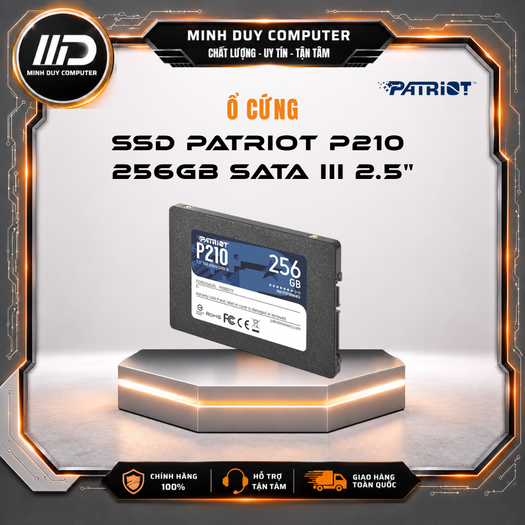 SSD PATRIOT P210 256GB SATA III 2.5" - HÀNG CHÍNH HÃNG BẢO HÀNH 3 NĂM