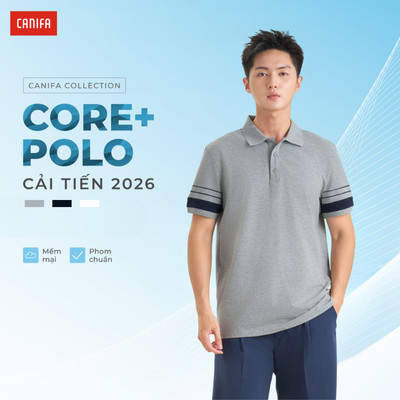 Áo polo nam CANIFA phối màu 8TP26S011