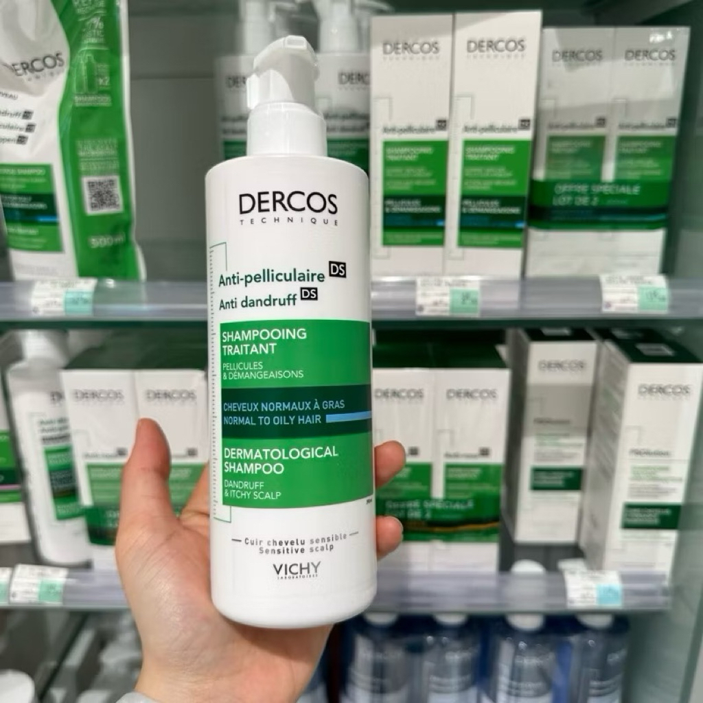 Dầu gội VICHY DERCOS XANH LÁ 390ml cho tóc gàu dảy