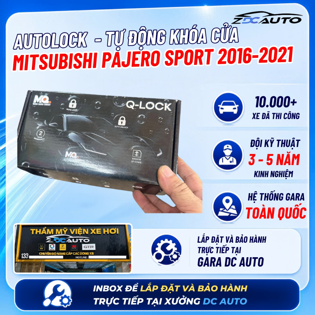 Autolock Mitsubishi Pajero Sport 2016-2021 - Tự Động Khóa Cửa Khi Rời Xe
