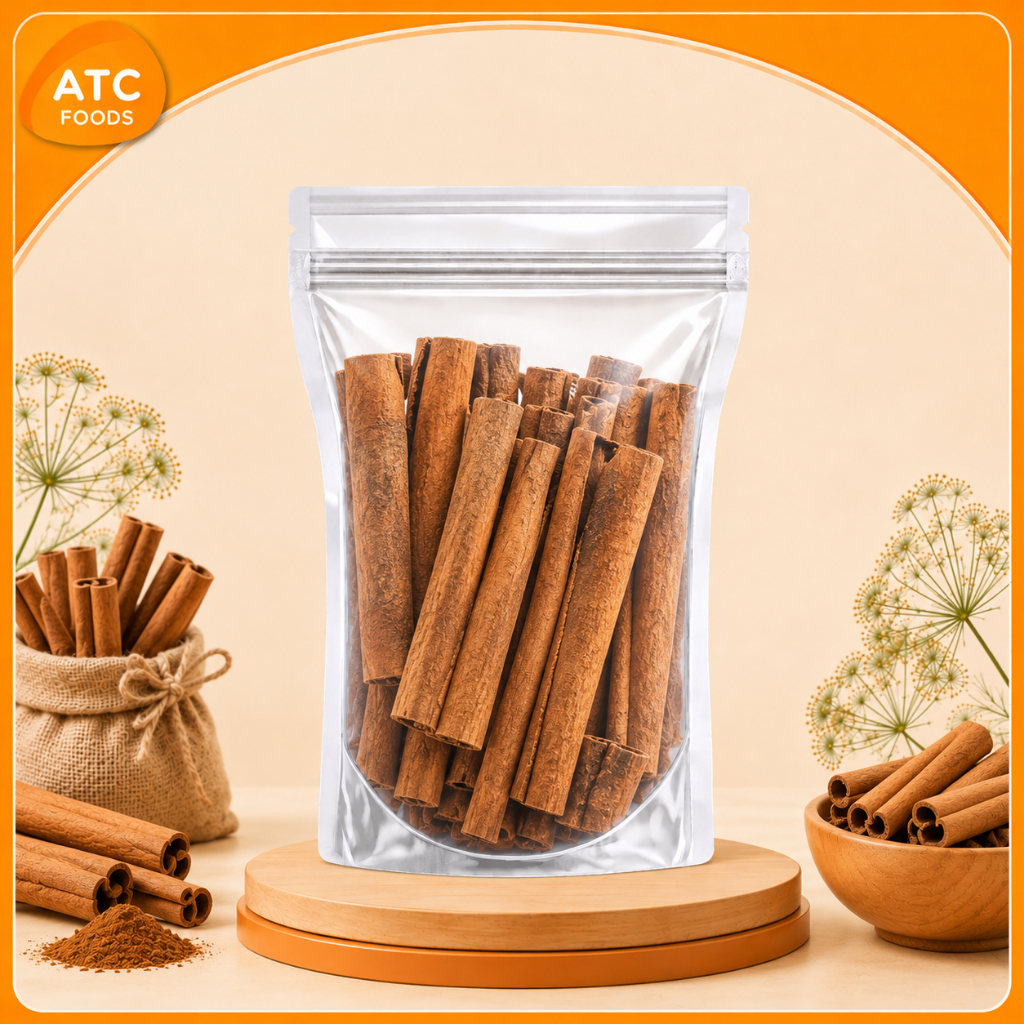 Quế ống Ấn Độ Nguyên Thanh dai 30 - 40cm - Cinnamon Stick Thơm Tự Nhiên, Gia Vị Nấu Phở, Hầm, Kho, L
