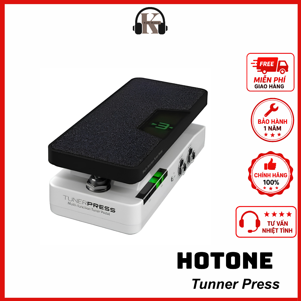 Pedal Hotone Tunner Press chính hãng | KUN music