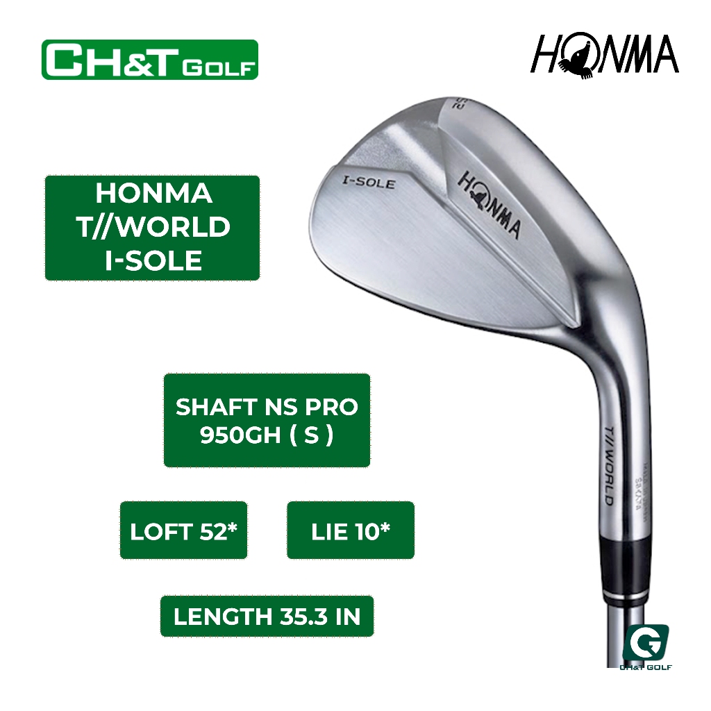 Gậy kỹ thuật 52* Golf Honma T//World Shaft Neo 950 Flex S chính hãng nhật bản