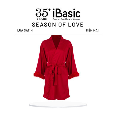 [SEASON OF LOVE] Áo choàng ngoài nữ iBasic phom Kimono màu đỏ SW085