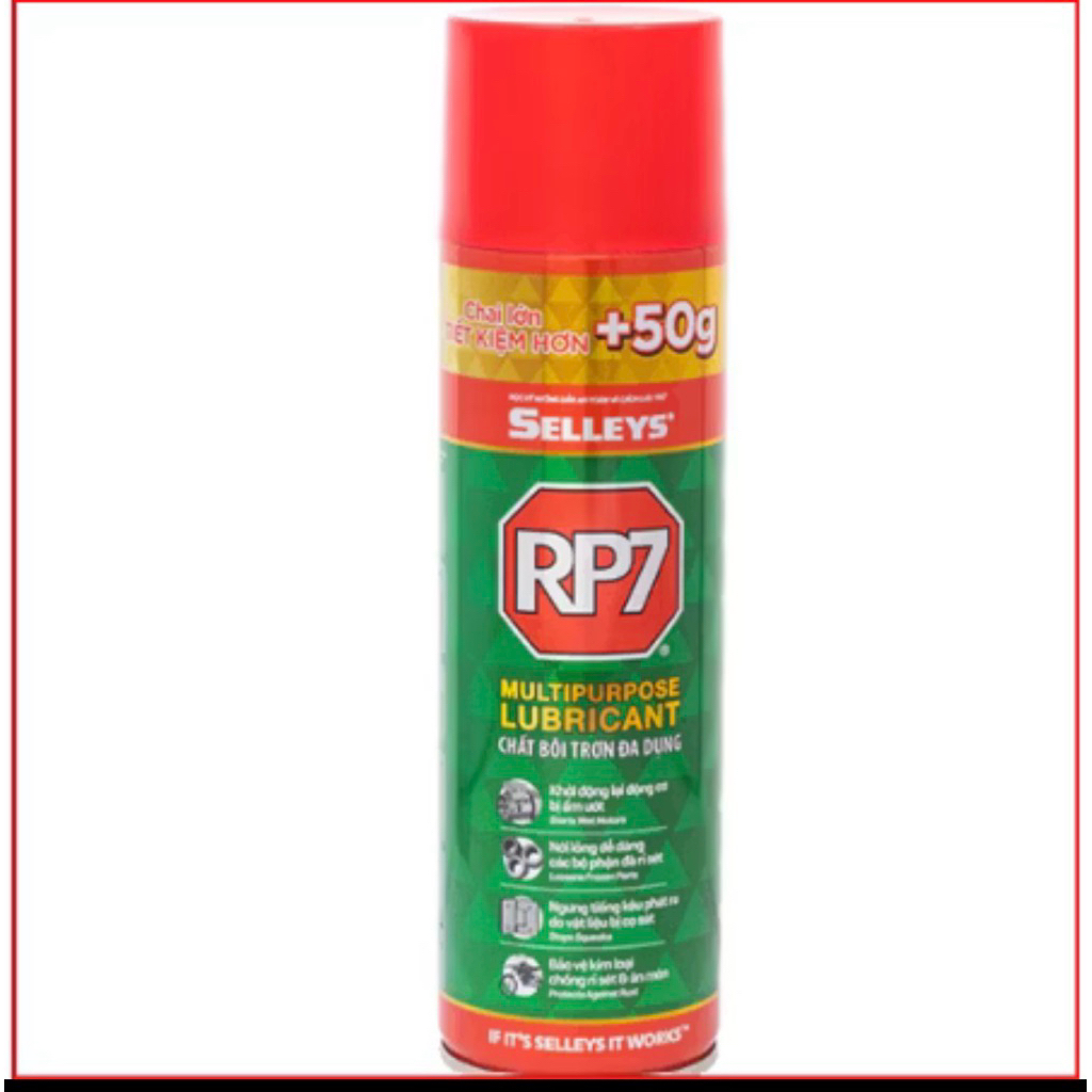 RP7 Selleys Xịt Bôi Trơn Đa Năng 175g / 350g Chống Rỉ Sét Bôi Trơn Nới Lỏng Ốc Vít Chính Hãng