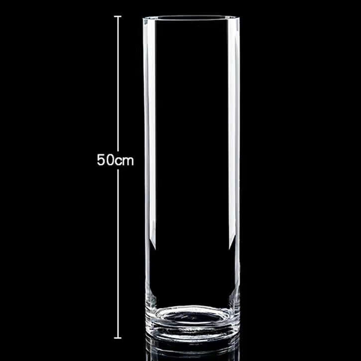 Ống thuỷ tinh 120*500 / trụ ống thuỷ tinh cao 50cm và đường kính 12cm / bình cắm hoa , lọ cắm hoa 12