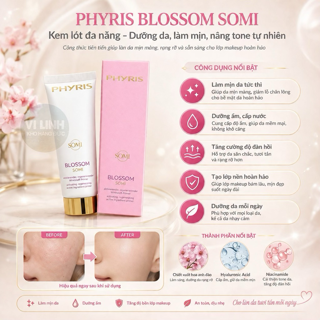 (Bill ảnh sau) Dưỡng da Phyris BLOSSOM SOMI 75ml