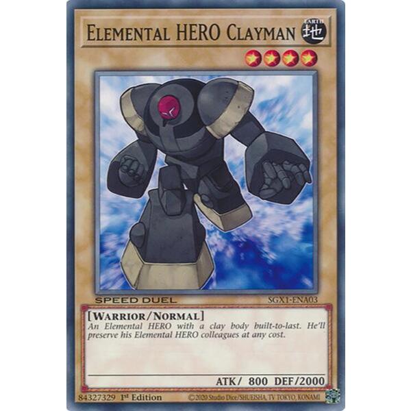 [ Bài Yugioh Chính Hãng ] SGX2-ENA03 Elemental HERO Clayman - Speed Duel GX: Duel Academy Box