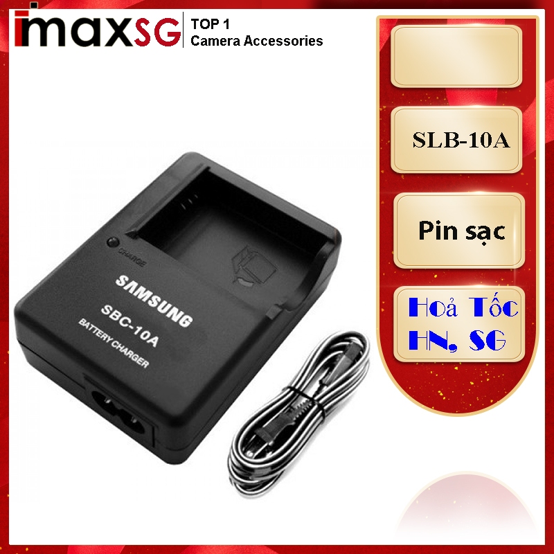 Sạc SBC-10A  thay thế cho máy ảnh cho SamSung SLB-10A, Sạc dây