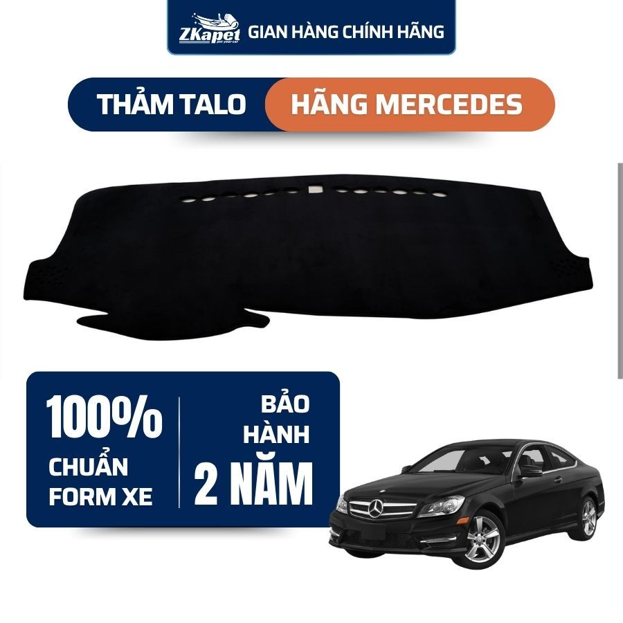 Thảm taplo ô tô hãng Mercedes C200, C300, C180-C240, GLC300, CLA200, Sprinter, ML350, V250 Zkapet