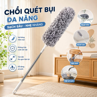 Quét trần cao cấp quét bụi nhà có thể gấp gọn