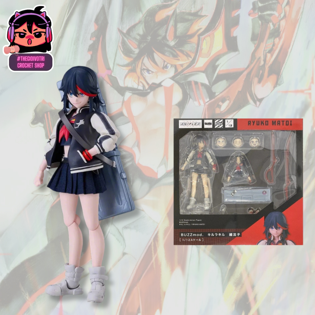 ANIPLEX BUZZMOD (AUTHENTIC) HIGH QUALITY ACTION FIGURE "RYUKO MATOI - KILL LA KILL" (2ND - FULLBOX)