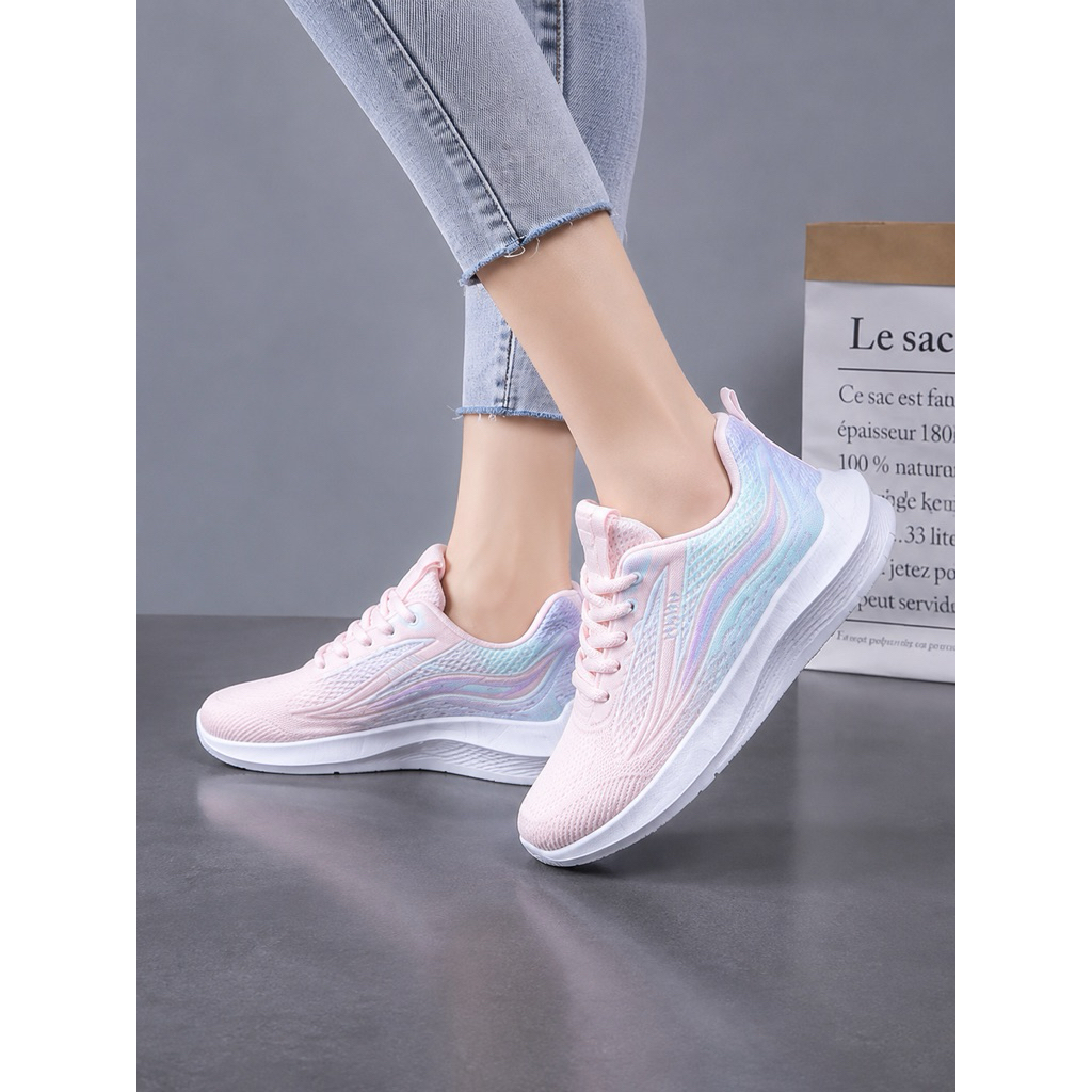 Giày nữ Seaker họa tiết  nơ đế cao 3.5cm T525 mã C-8 | BigBuy360 - bigbuy360.vn