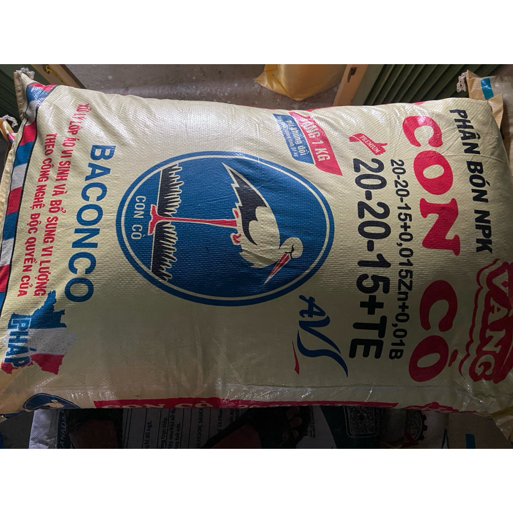 Phân bón gốc Con Cò 3 màu COMBO 10 KG NPK 20-20-15 + TE cao cấp