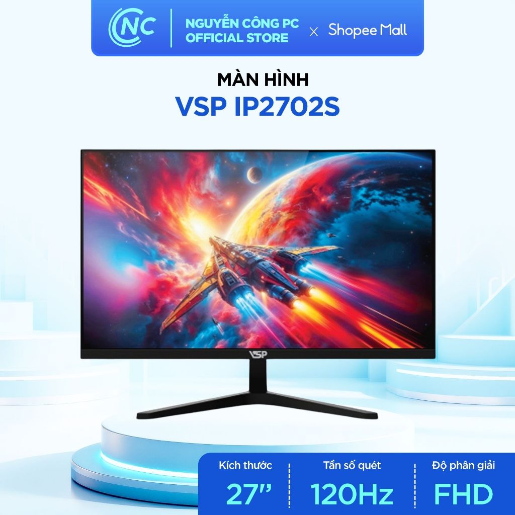 Màn hình VSP IP2702S - 27 inch FHD, IPS, 120Hz, 1ms - BH chính hãng 36 tháng